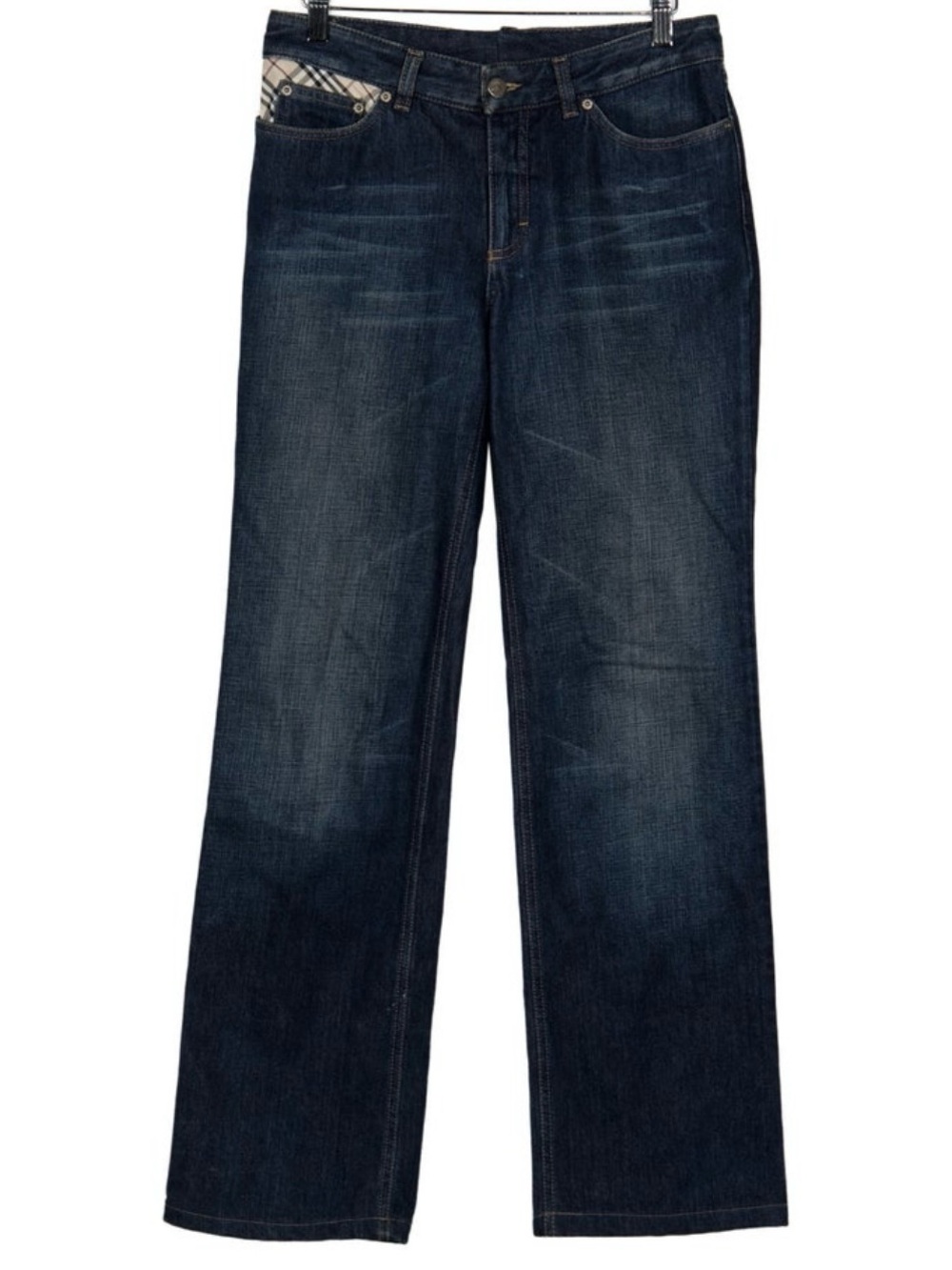 Burberry London Dark Blue Straight-Leg Women's Jeans